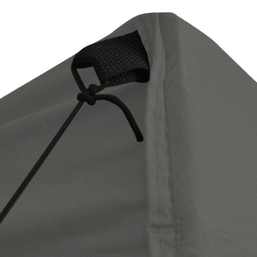 Foldbar pavillon med 4 sidevægge 5x5 m antracitgrå
