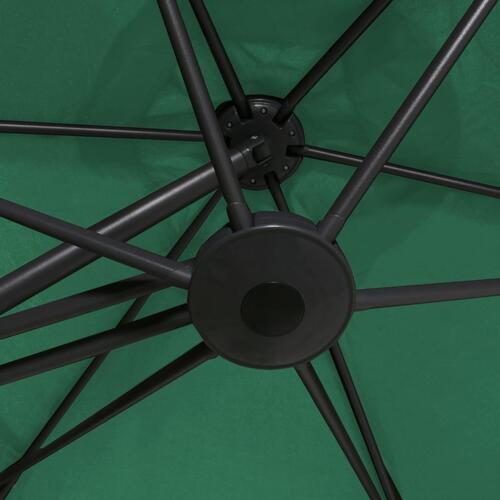Udendørs parasol med stålstang 300 cm grøn