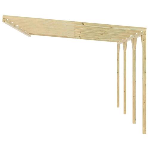 Vægmonteret pergola 5x3x2,1 m træ
