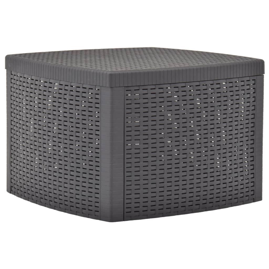 Sidebord 54 X 54 X 36 5 Cm Plastik Mokkafarvet