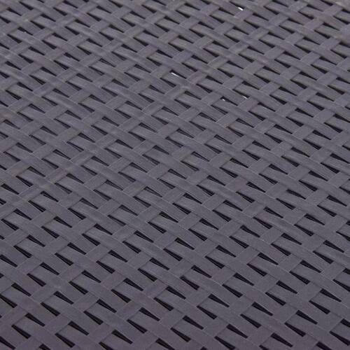 Sidebord 54 x 54 x 36,5 cm plastik mokkafarvet