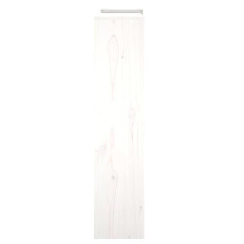 Radiatorskjuler 210x21x85 cm massivt fyrretræ hvid