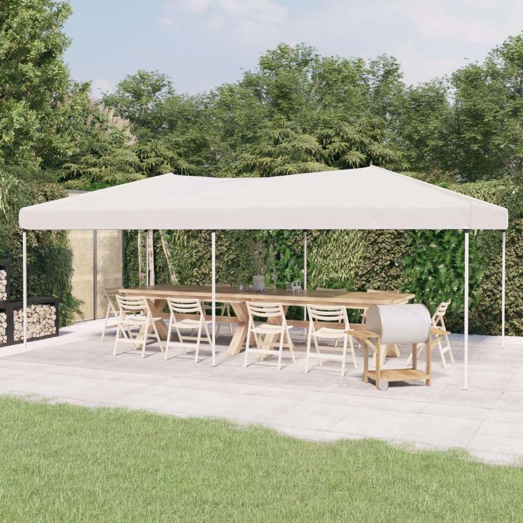 Foldbart festtelt 3x6 m hvid