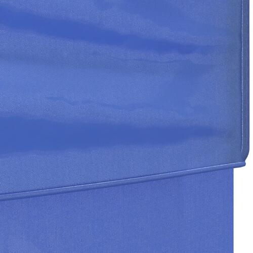 Foldbart festtelt med sidevægge 3x6 m blå
