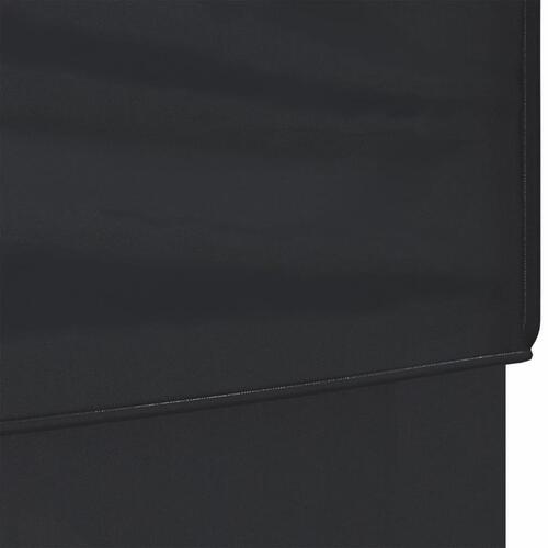 Foldbart festtelt med sidevægge 3x6 m sort