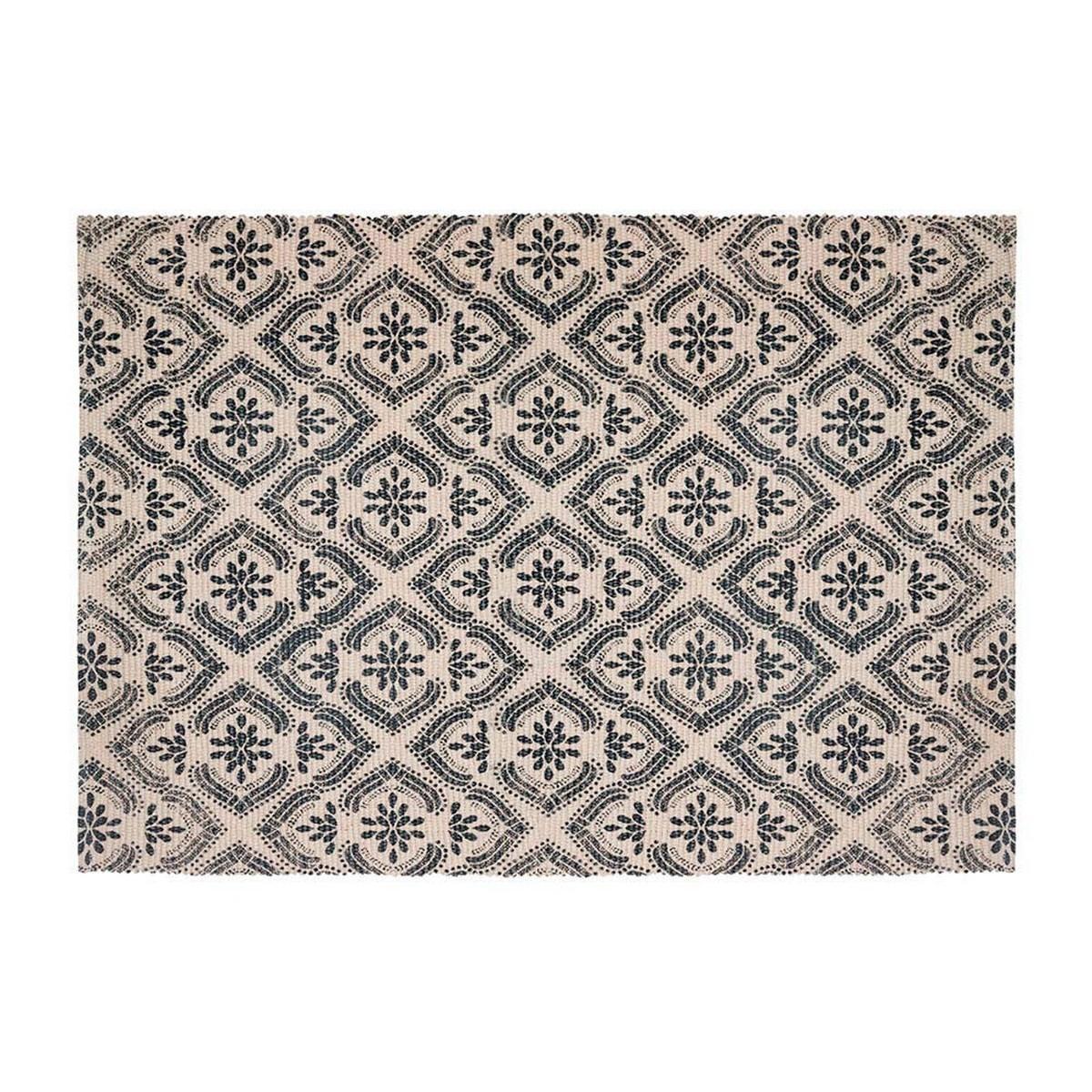 Tæppe Atmosphera Sort Beige Bomuld Multifarvet 60 x 90 cm