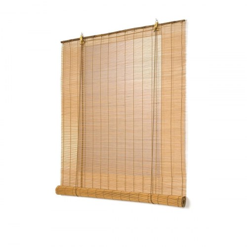 Stor Planet rullegardin i bambus, mango - 60 x 175 cm