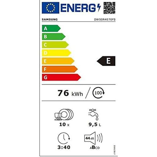 Samsung opvaskemaskine DW50R4070FS - 45 cm, stål