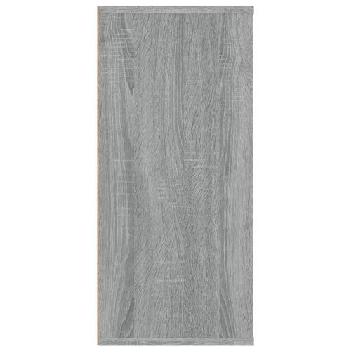 Bogreol/skænk 66x30x98 cm konstrueret træ grå sonoma-eg