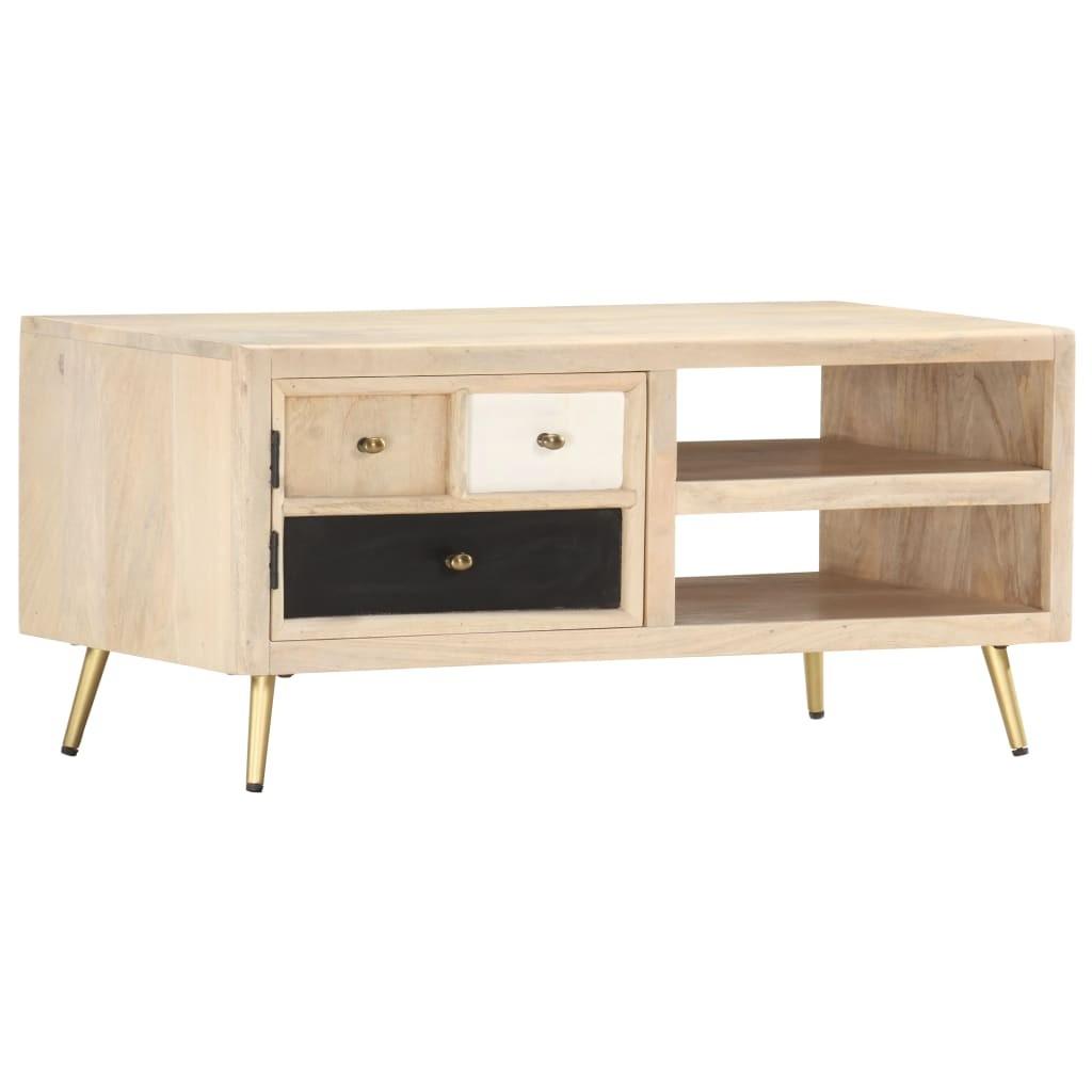 Sofabord 90x45x40 Massivt Mangotræ