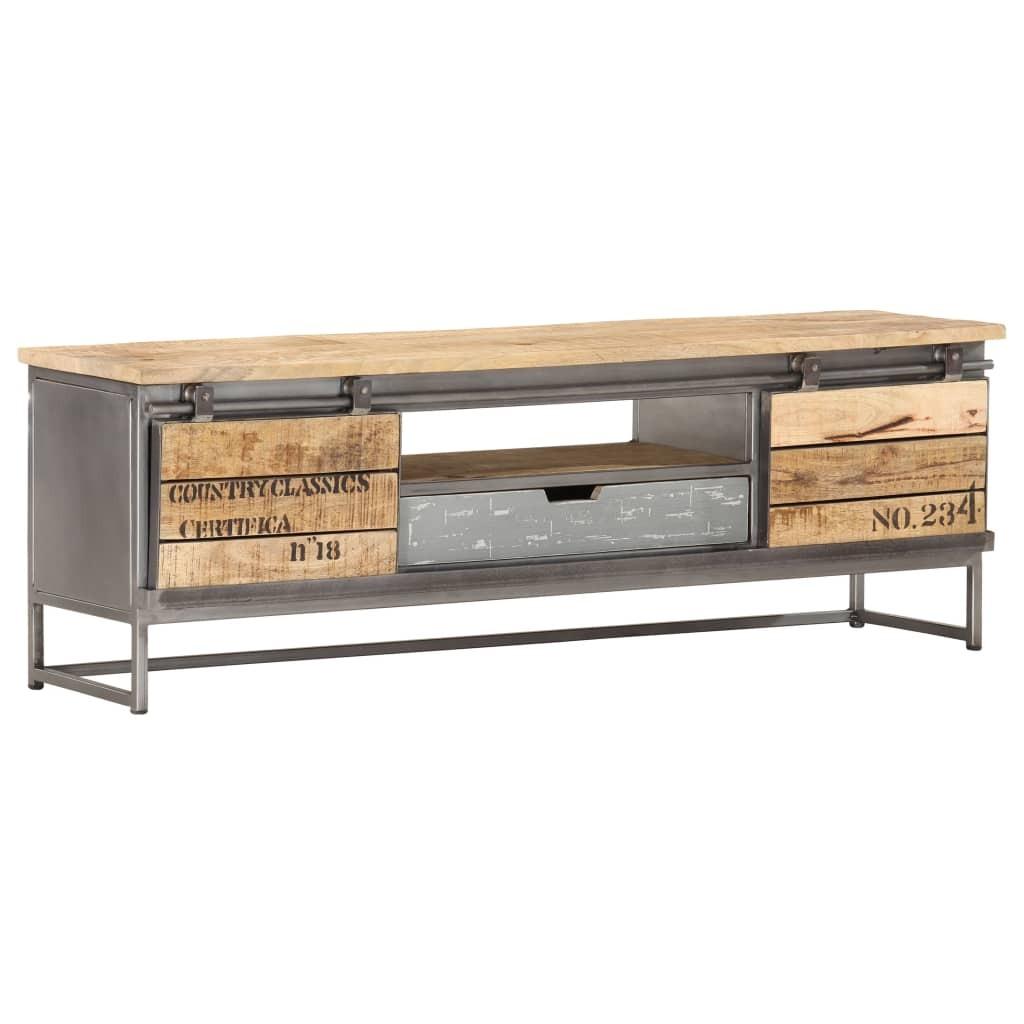 Tv Skab 120 X 30 X 40 Cm Massivt Mangotræ