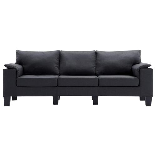 3-personers sofa stof mørkegrå