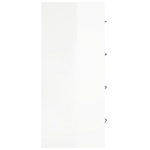 Skænk med 4 skuffer - 60 × 30,5 × 71 cm, hvid højglans