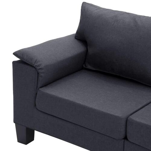 3-personers sofa stof mørkegrå