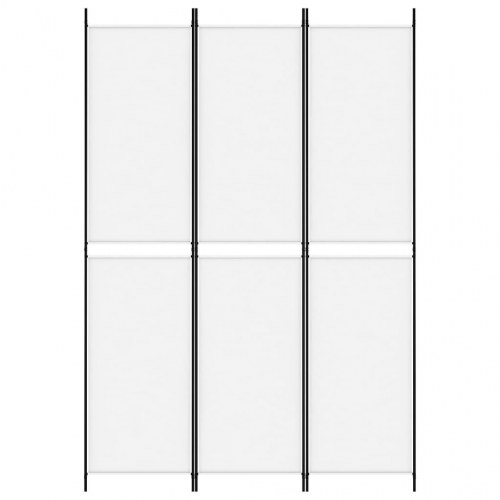 3-panels rumdeler 150x220 cm stof hvid
