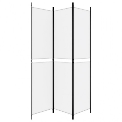 3-panels rumdeler 150x220 cm stof hvid
