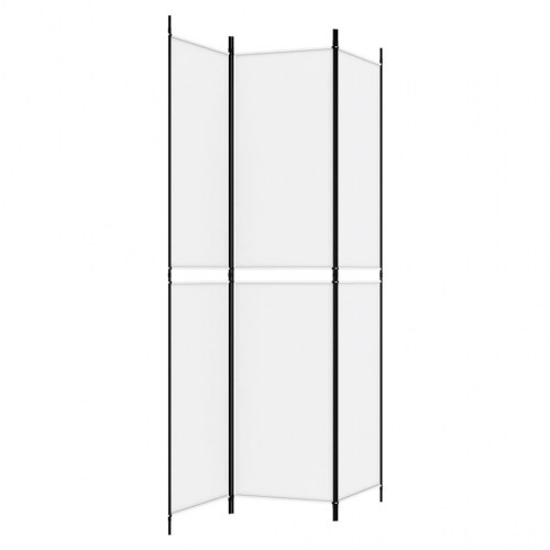 3-panels rumdeler 150x220 cm stof hvid