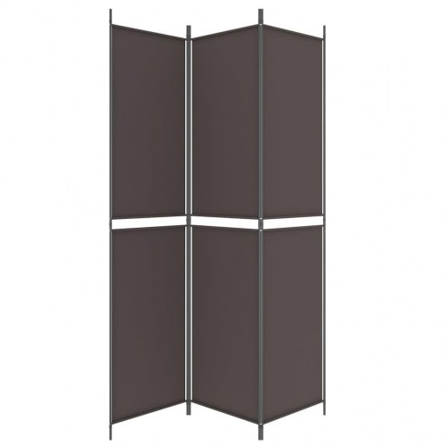 3-panels rumdeler i stof - 150 × 220 cm, brun