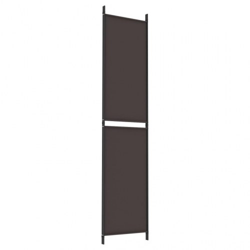 3-panels rumdeler i stof - 150 × 220 cm, brun