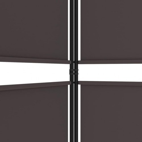 3-panels rumdeler i stof - 150 × 220 cm, brun