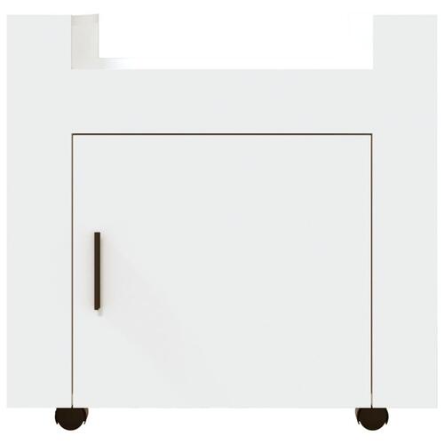 Kontorvogn 60x45x60 cm konstrueret træ hvid