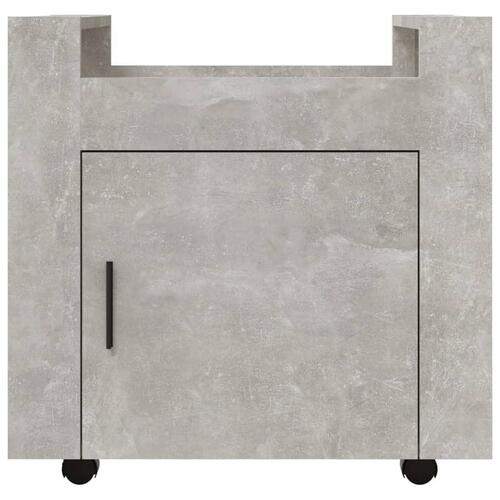 Kontorvogn 60x45x60 cm konstrueret træ betongrå