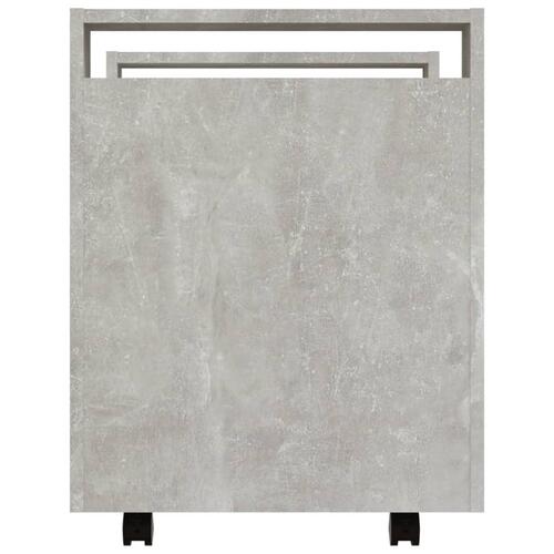 Kontorvogn 60x45x60 cm konstrueret træ betongrå