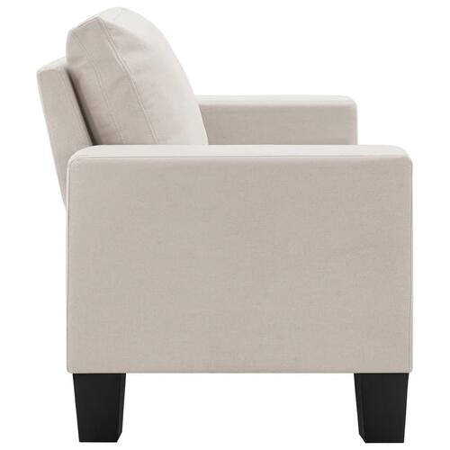 2-personers sofa stof cremefarvet