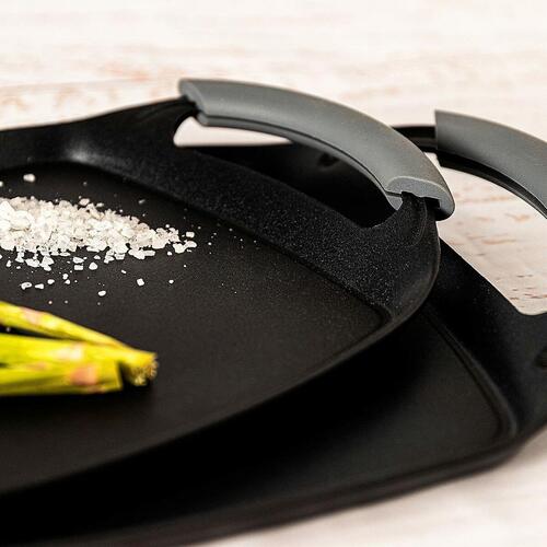 Grill Quid Ebano Smedet aluminium Sort Silikone (36 x 23 cm)