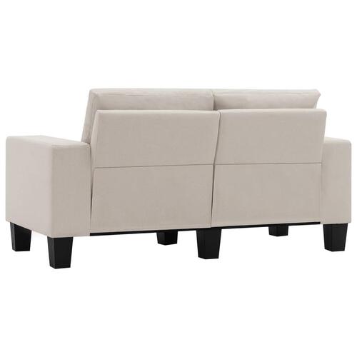 2-personers sofa stof cremefarvet