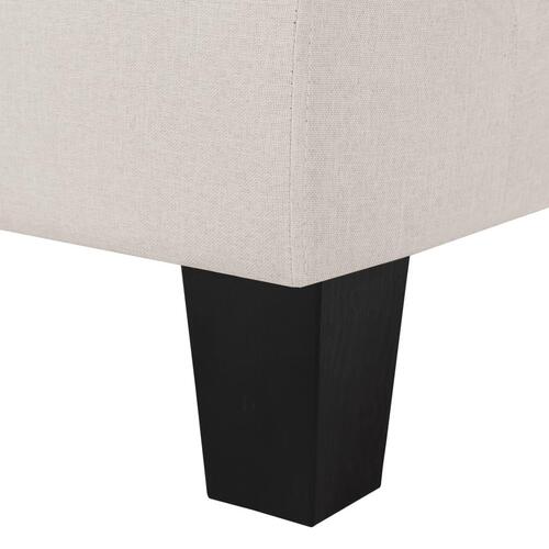 2-personers sofa stof cremefarvet