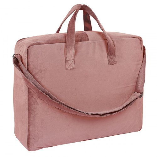 Safta Marsala børnekuffert i fløjl - Pink, 50 × 40 × 14 cm
