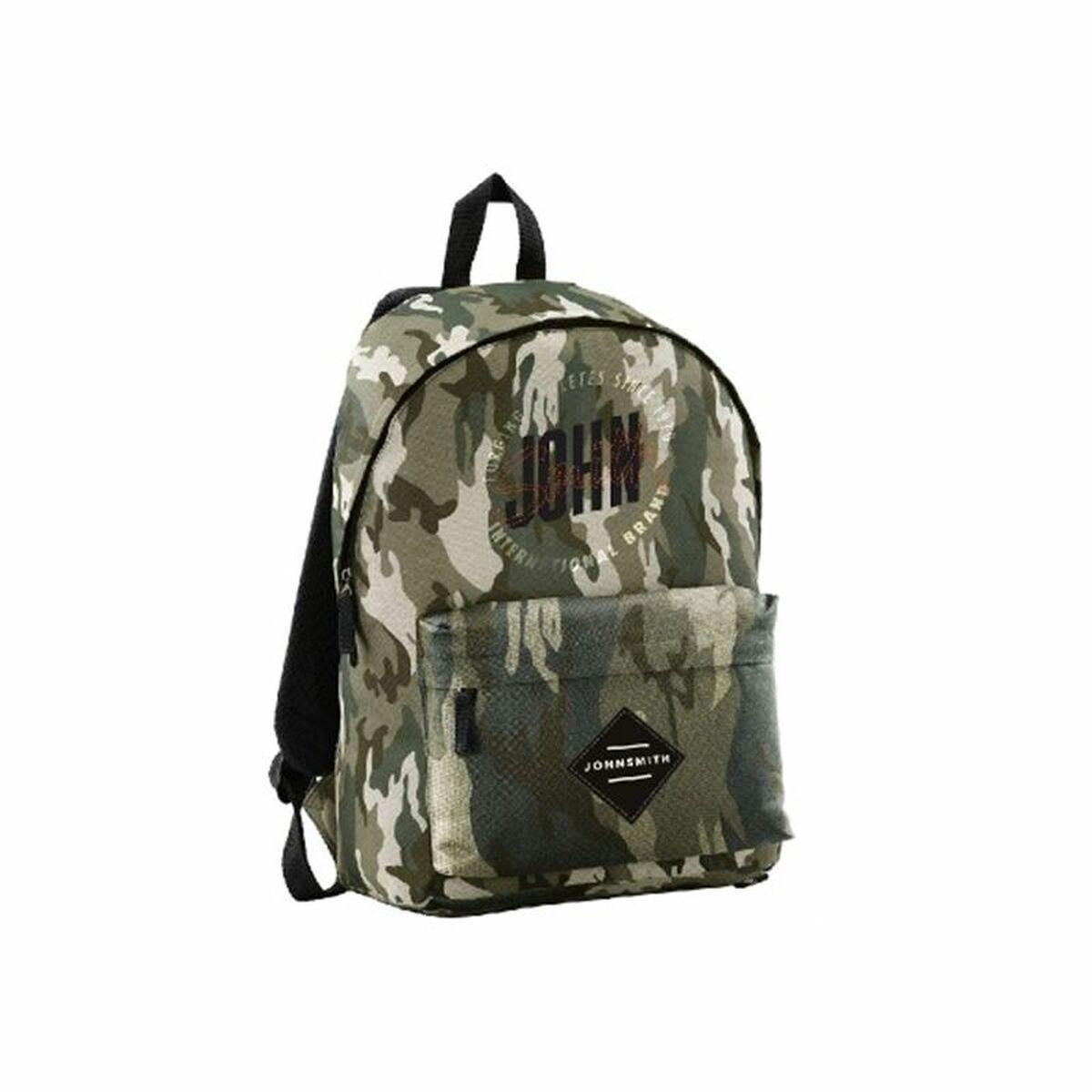 Skoletaske John Smith M22203-005 Camouflage Grøn