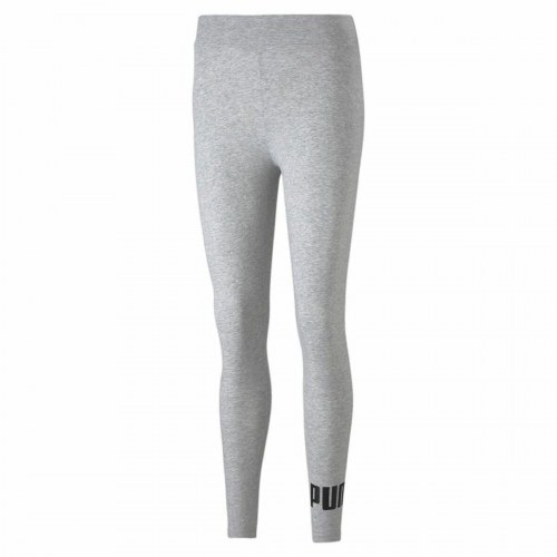 Puma Essentials Logo leggings til kvinder - lysegrå (XS)