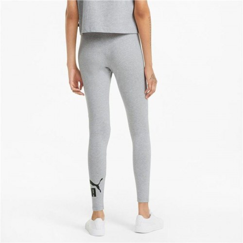 Puma Essentials Logo leggings til kvinder - lysegrå (XS)