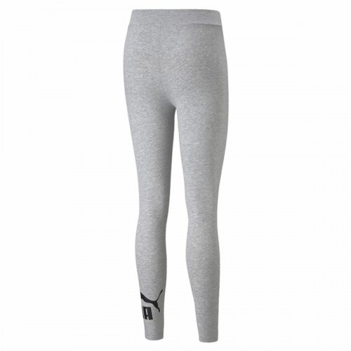 Puma Essentials Logo leggings til kvinder - lysegrå (XS)