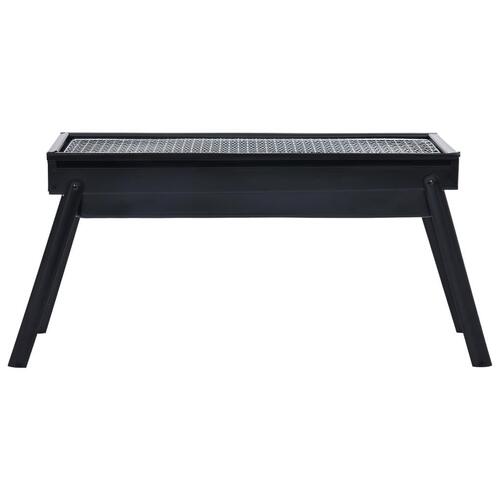 Bærbar campinggrill 60x22,5x33 cm stål