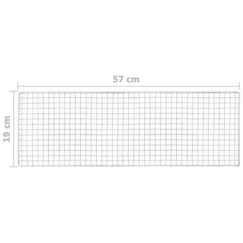 Bærbar campinggrill 60x22,5x33 cm stål