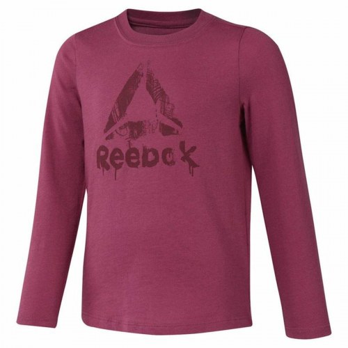 Reebok langærmet T-shirt til kvinder - lilla, 100 % bomuld