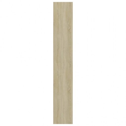 Bogreol med 5 hylder 80x30x189 cm konstrueret træ sonoma-eg