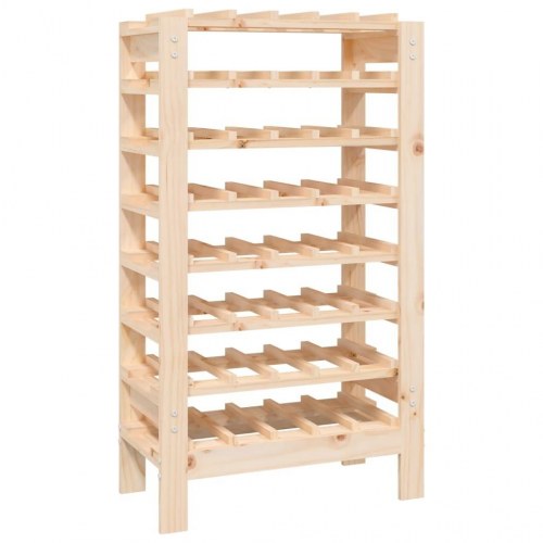 Vinreol i massivt fyrretræ - 61,5 × 30 × 107,5 cm, plads til 40 flasker