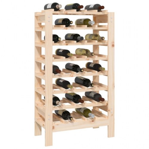Vinreol i massivt fyrretræ - 61,5 × 30 × 107,5 cm, plads til 40 flasker