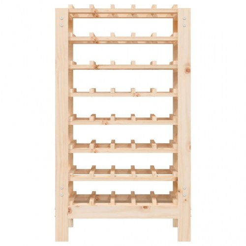 Vinreol i massivt fyrretræ - 61,5 × 30 × 107,5 cm, plads til 40 flasker