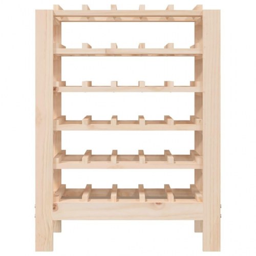 Vinreol i massivt fyrretræ - 61,5 × 30 × 82 cm, plads til 30 flasker