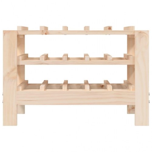 Vinreol i massivt fyrretræ - 61,5 × 30 × 42 cm, plads til 15 flasker