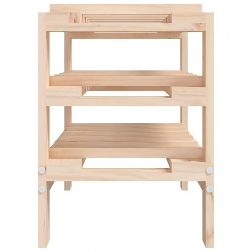 Vinreol i massivt fyrretræ - 61,5 × 30 × 42 cm, plads til 15 flasker