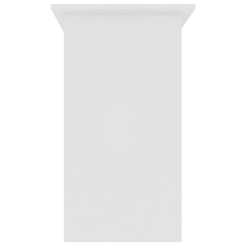 Skrivebord 80 x 45 x 74 cm spånplade hvid højglans