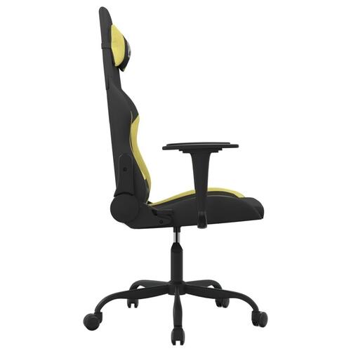 Gamingstol stof Sort og lysegrønt stof