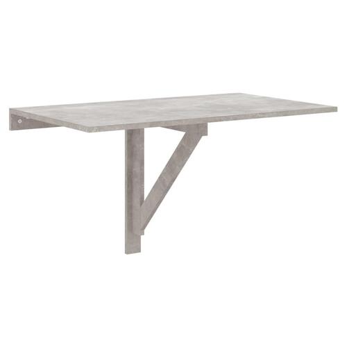 Væghængt klapbord 100x60x56 cm konstrueret træ betongrå