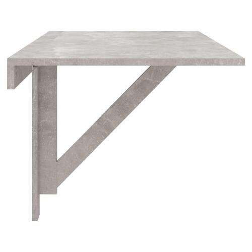Væghængt klapbord 100x60x56 cm konstrueret træ betongrå